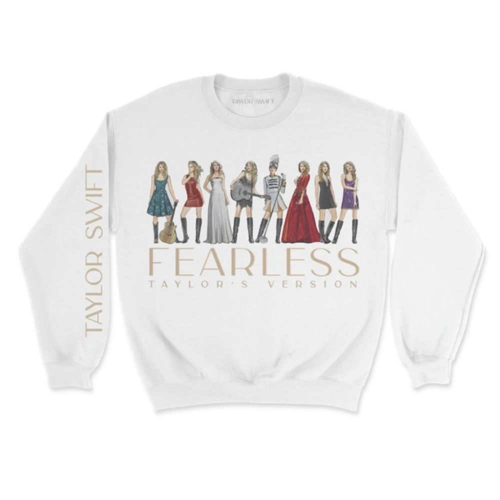 NEW Taylor Swift Fearless Eras Crewneck Sweatshirt